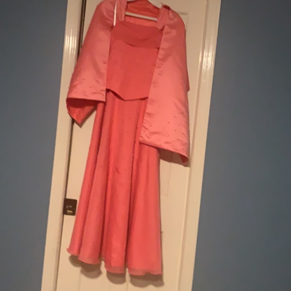 Peach-semi-formal party dress-Size-14 - Picture 2 of 3